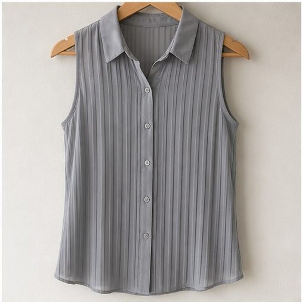 Gray Peplum Top